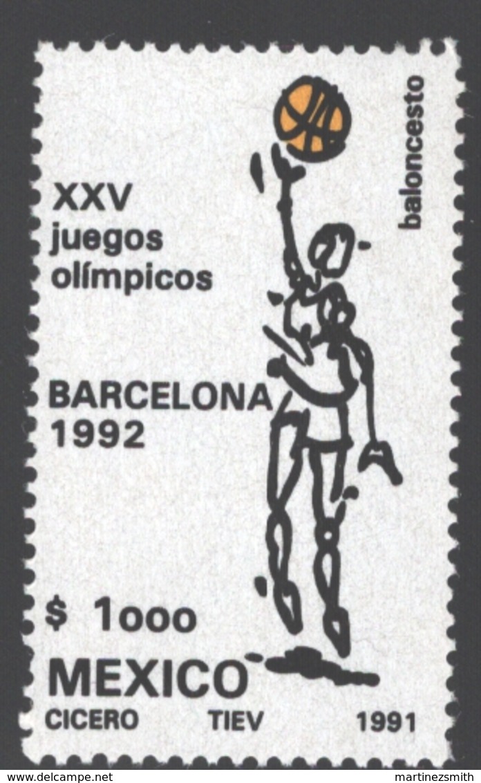 Mexico - Mexique 1991 Yvert 1354, Barcelona 92 / 1992 Olympic Games, Spain I - MNH - México