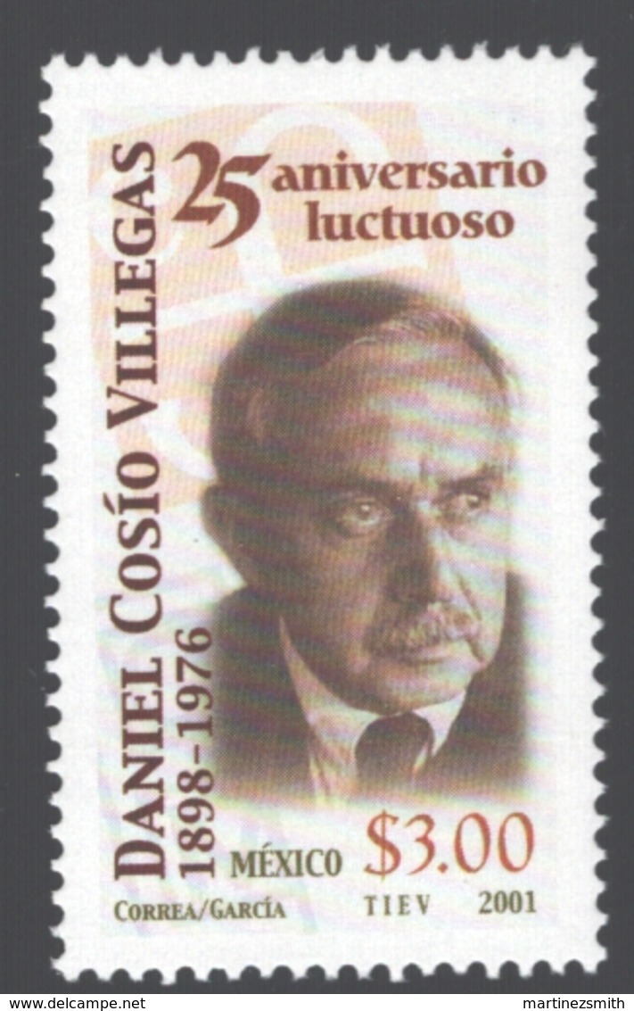 Mexico - Mexique 2001 Yvert 1962, 25th Anniversary Of The Death Of The Writer Daniel Cosio Villegas - MNH - México