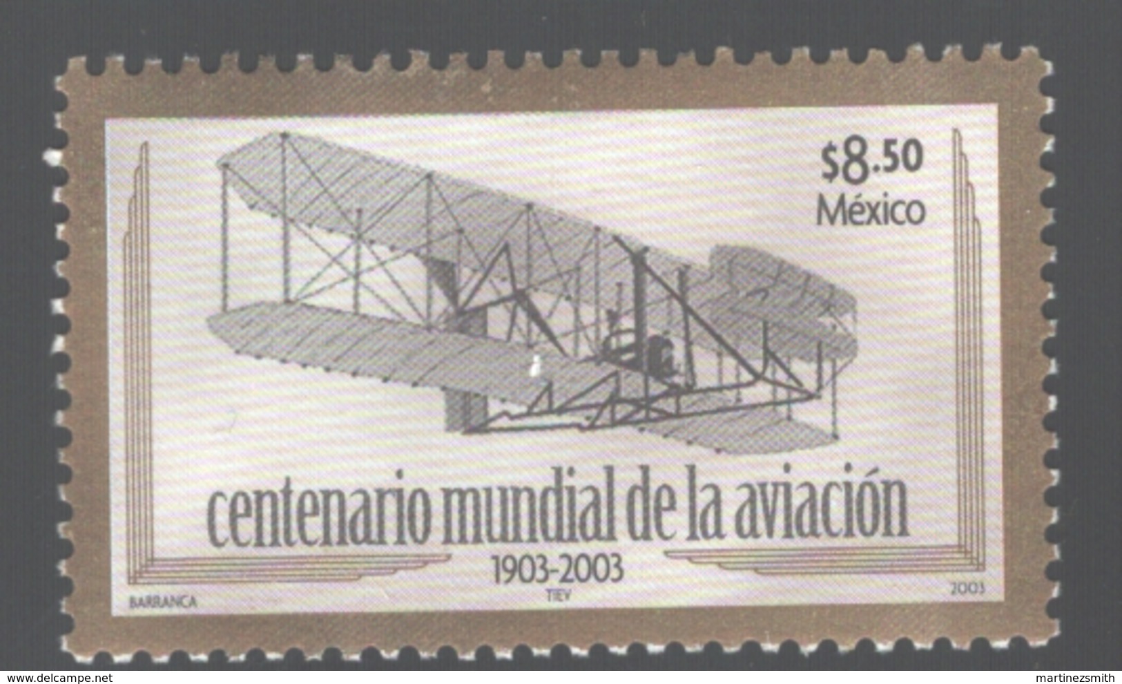 Mexico - Mexique 2003 Yvert 2032, Centenary Of Aviation 1903-2003 - Plane - MNH - México