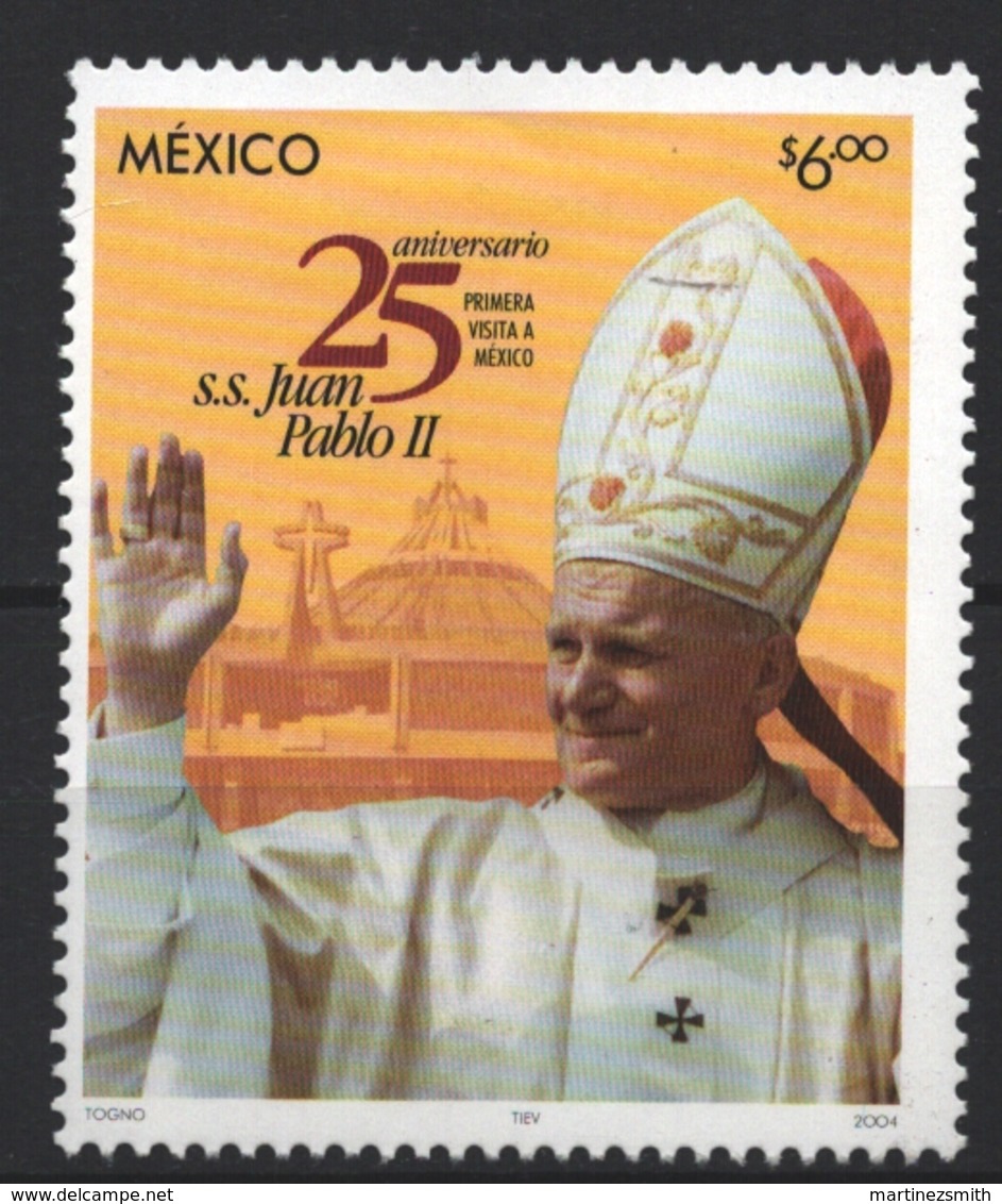 Mexico - Mexique 2004 Yvert 2061, 25 Years Of Pontificate Of Pope John Paul II / Juan Pablo II - MNH - México