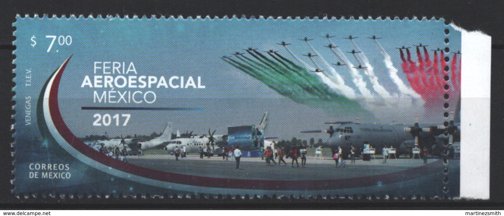 Mexico - Mexique 2017 Yvert 3038, Mexico Air Show - MNH - Mexique