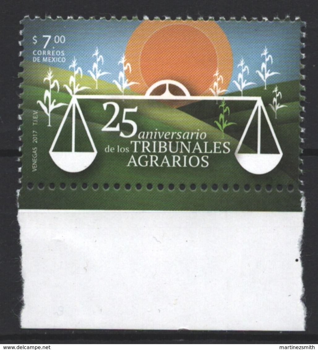 Mexico - Mexique 2017 Yvert 3046, 25th Anniversary Of The Founding Of The Agricultural Land Tribunal - MNH - México