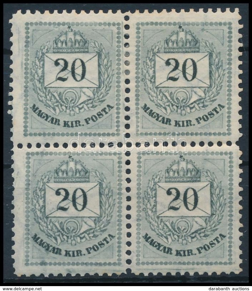 ** * 1881 20kr Szürke Négyestömb - Otros & Sin Clasificación