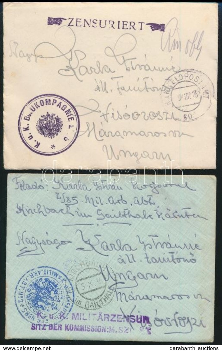 1916 2 Db Tábori Posta Levél - Andere & Zonder Classificatie