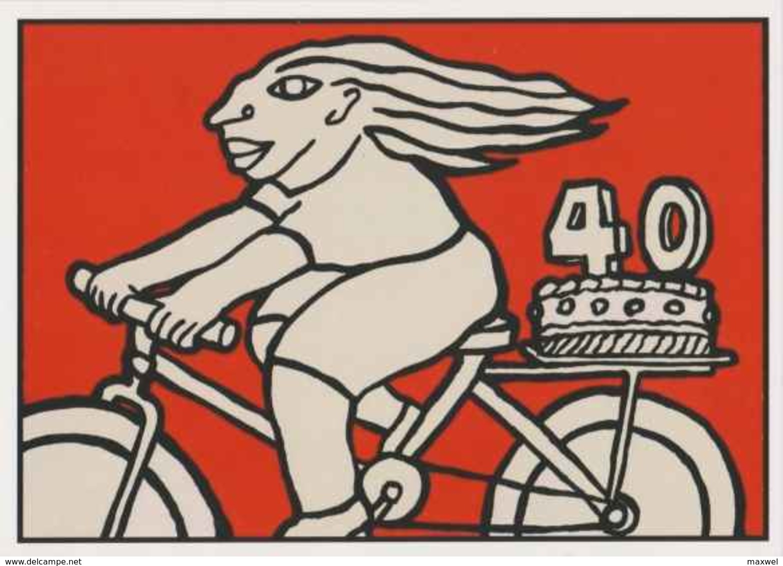 Cpm ERGON - Femme à Bicyclette - Vélo - Cyclisme - Illustrateurs - Illustrateur - Ergon