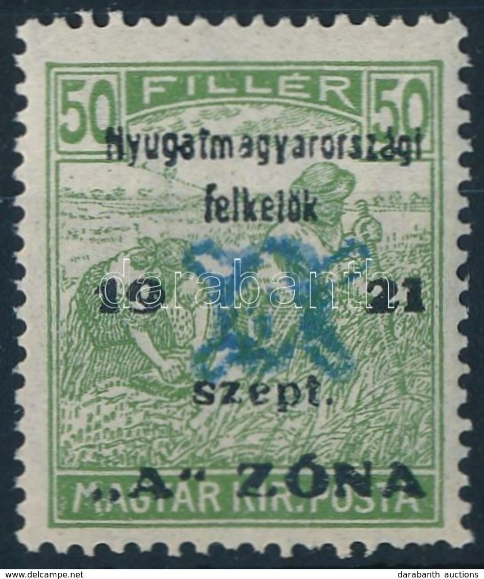 ** Nyugat-Magyarország II. 1921 Arató 50f Garancia Nélkül (18.000) - Otros & Sin Clasificación