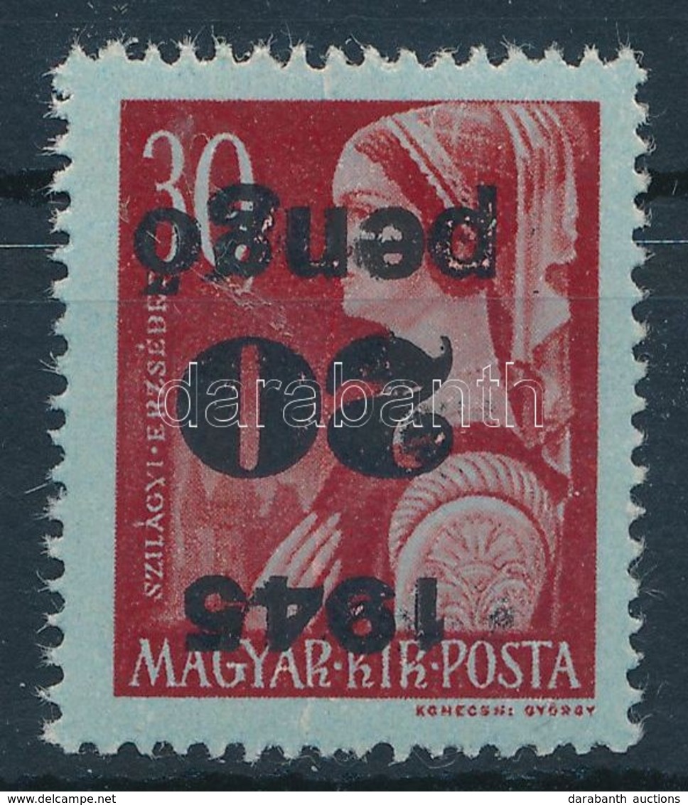 ** 1945 Kisegítő 20P/30f Fordított Felülnyomással, Garancia Nélkül (14.000) - Otros & Sin Clasificación