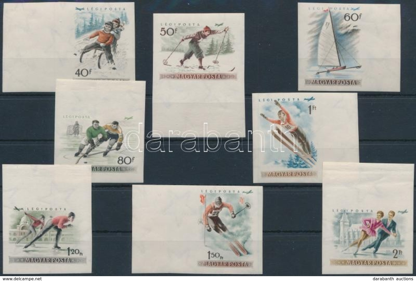 ** 1955 Téli Sport ívszéli Vágott Sor (12.000+) - Autres & Non Classés