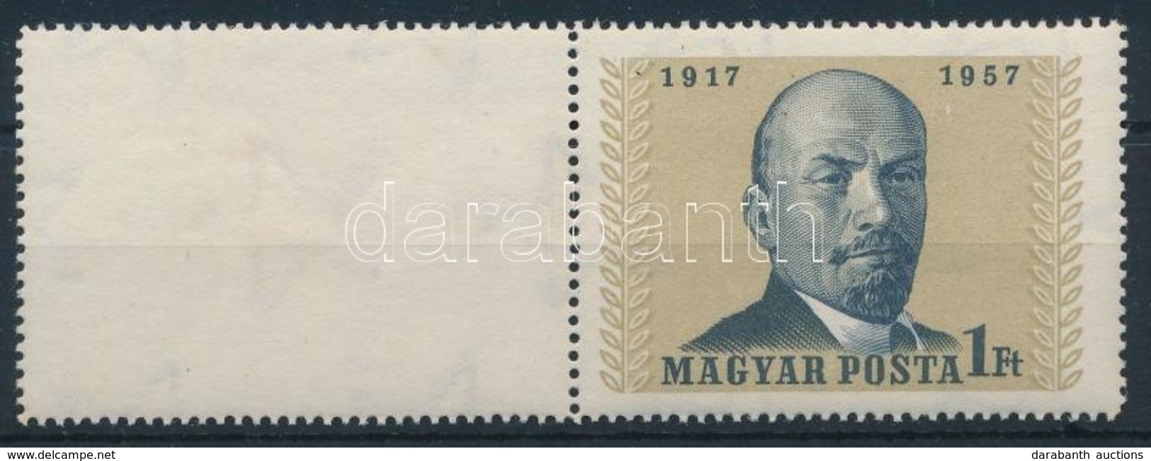 ** 1957 Nagy Októberi Forradalom 1Ft Bal Oldali üres Mezővel - Autres & Non Classés