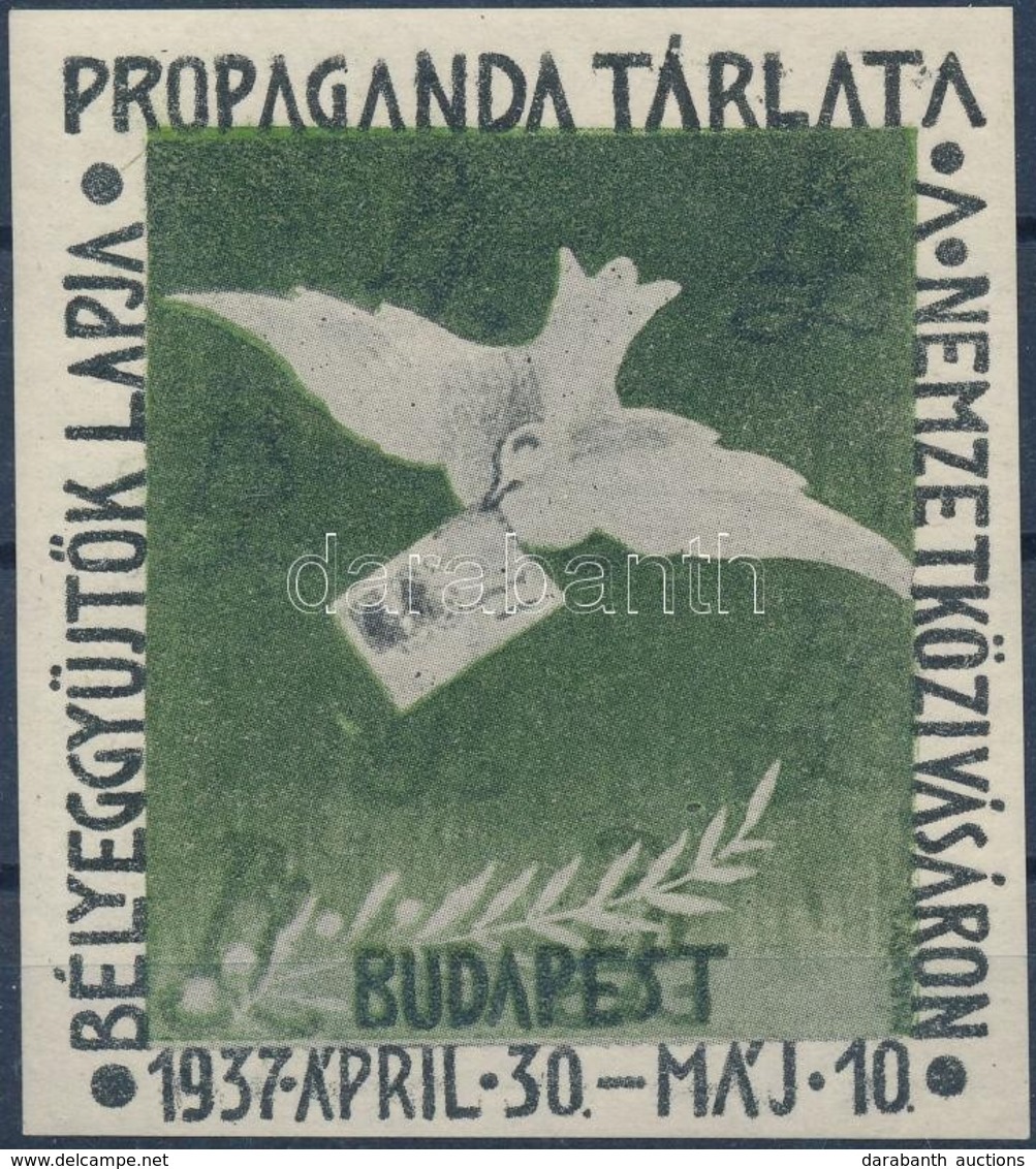 ** 1937/3a  Bélyeggyűjtők Lapja Propaganda Tárlata Emlékív Blokk (6.500) - Autres & Non Classés