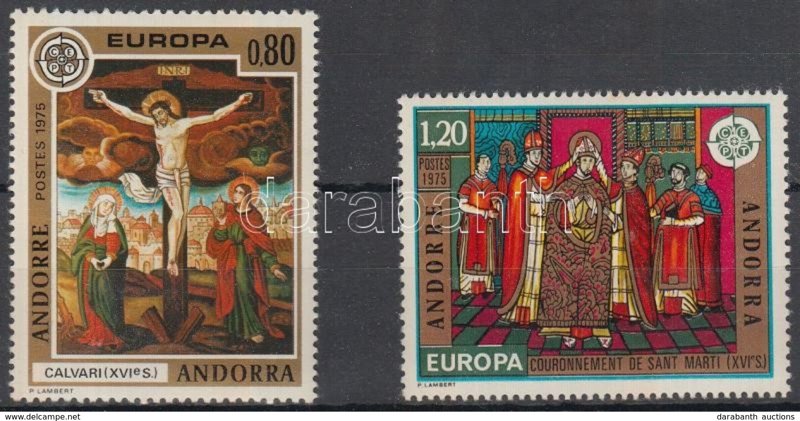 ** 1975 Europa CEPT: Festmények Sor + Kisívsor Mi 264-265 - Other & Unclassified