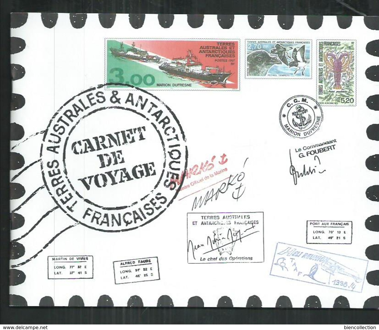 Terres Australes Et Antarctiques Françaises. Carnet De Voyage 1999 - Neufs