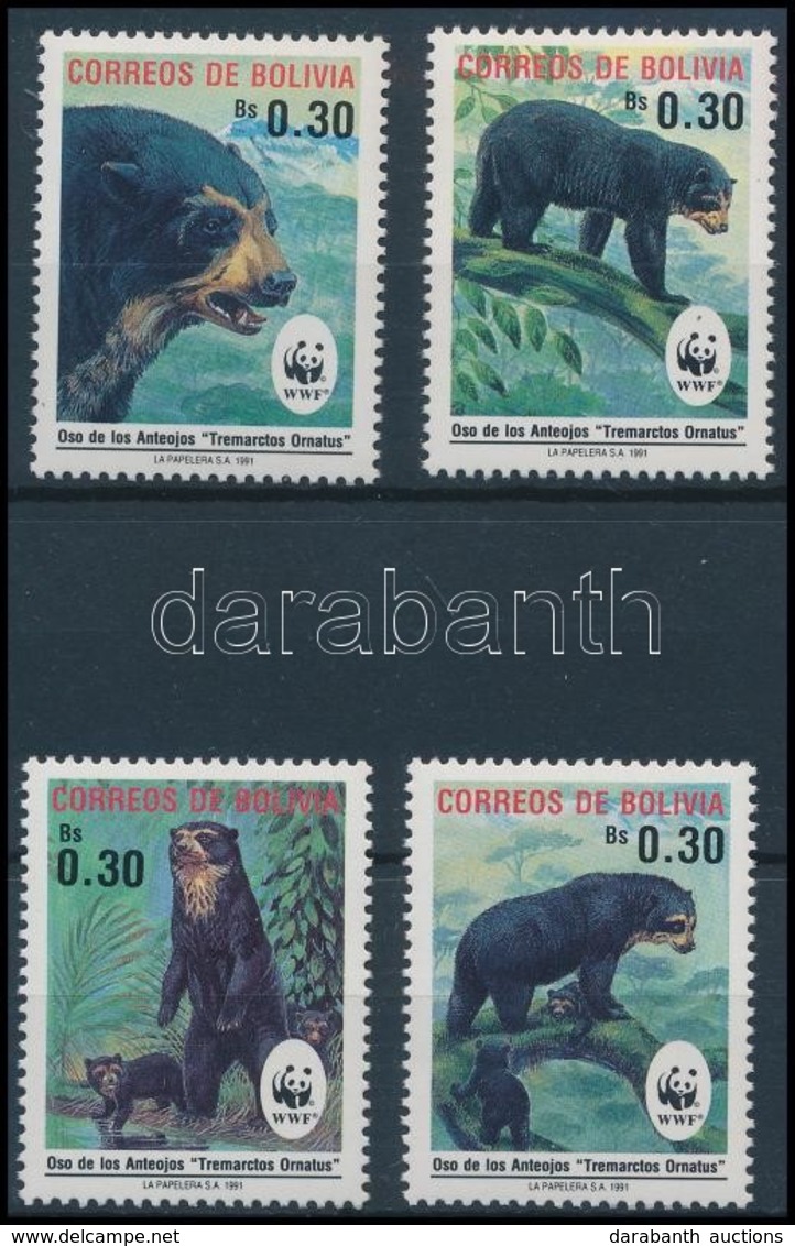 ** 1991 WWF: Medve Sor,
WWF: Bear Set
Mi 1137-1140 - Autres & Non Classés