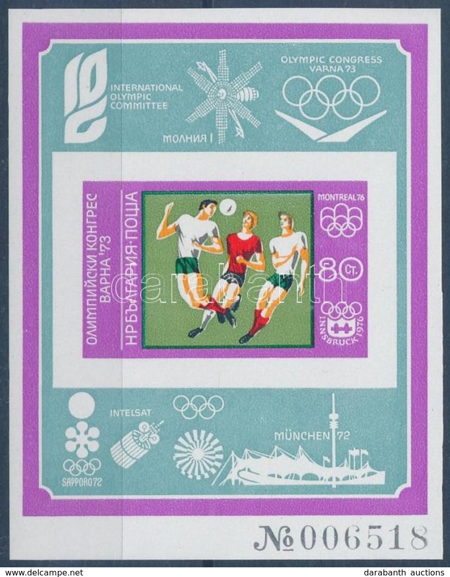 ** 1973 Nyári Olimpia, München Vágott Blokk Mi 43 - Otros & Sin Clasificación