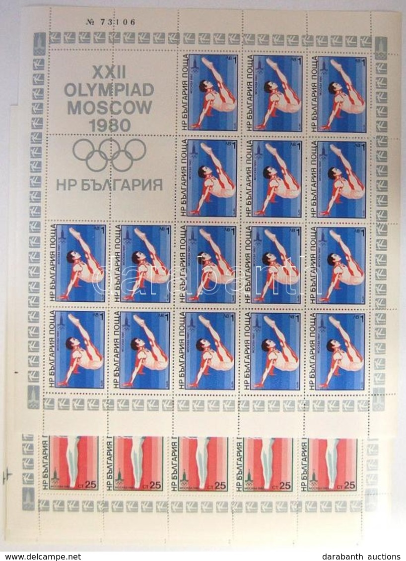 ** 1979 Moszkvai Olimpia Kisívsor Mi 2800-2805 - Otros & Sin Clasificación