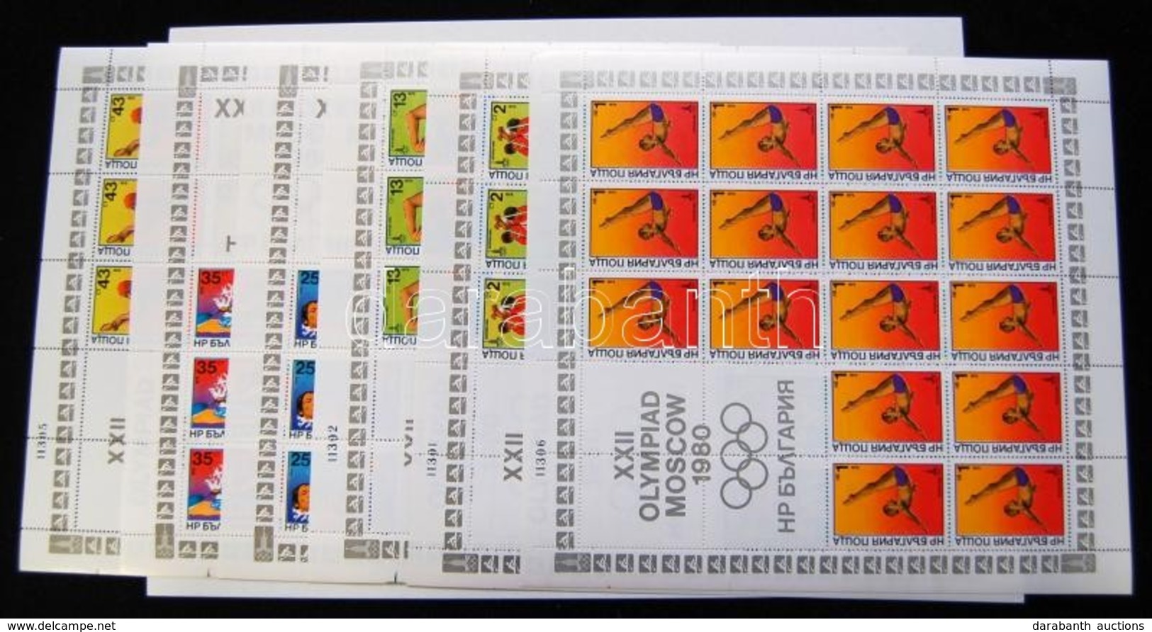 ** 1979 Moszkvai Olimpia Kisívsor Mi 2840-2845 - Otros & Sin Clasificación