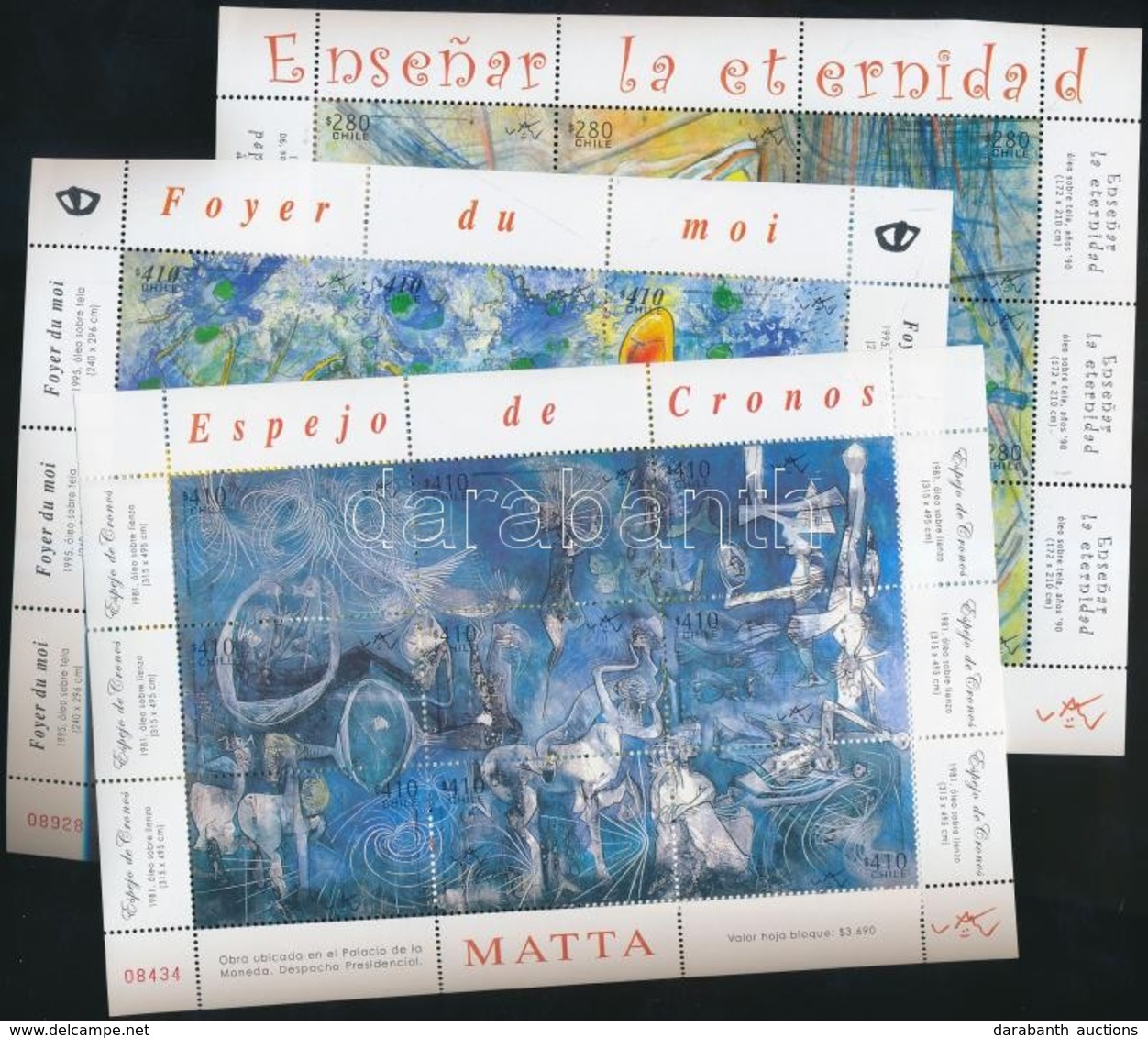 ** 2008 Roberto Matta Festmények Kisívsor Mi 2258-2284 - Otros & Sin Clasificación