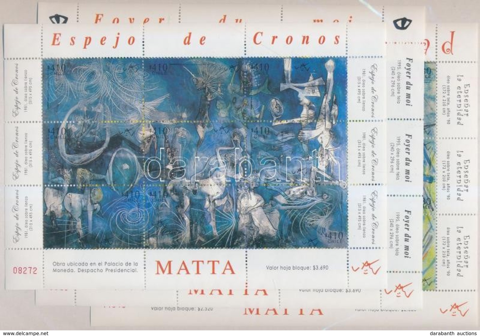 ** 2008 Roberto Matta Festmények Kisívsor Mi 2258-2284 - Andere & Zonder Classificatie