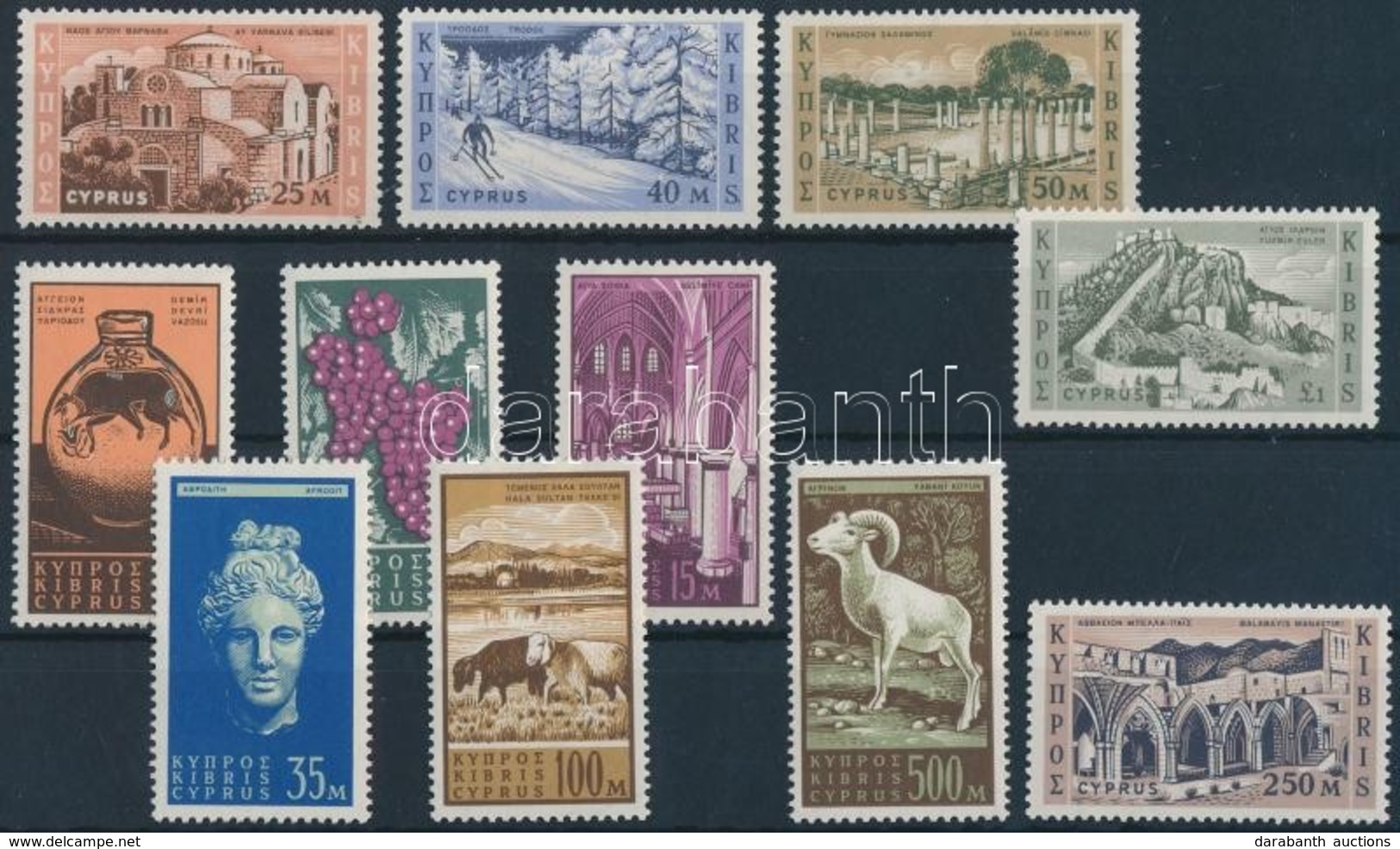 ** 1962 Forgalmi értékek Mi 202-203, 205-206, 208-214 - Altri & Non Classificati