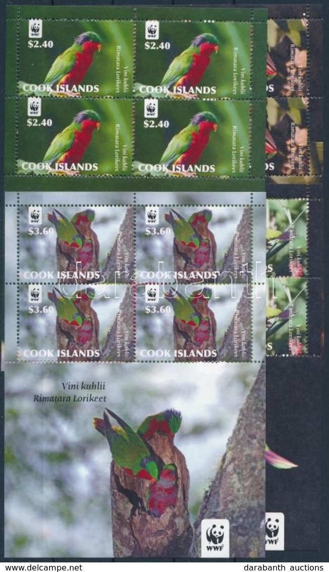 ** 2010 WWF: Rubinlóri Kisív Sor Mi 1679-1682 - Altri & Non Classificati