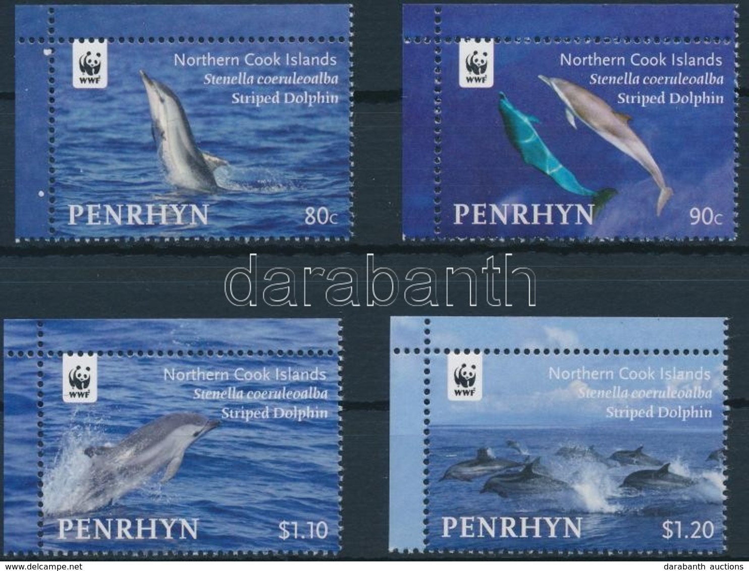 ** 2010 WWF: Delfin ívsarki Sor Mi 615-618 - Autres & Non Classés