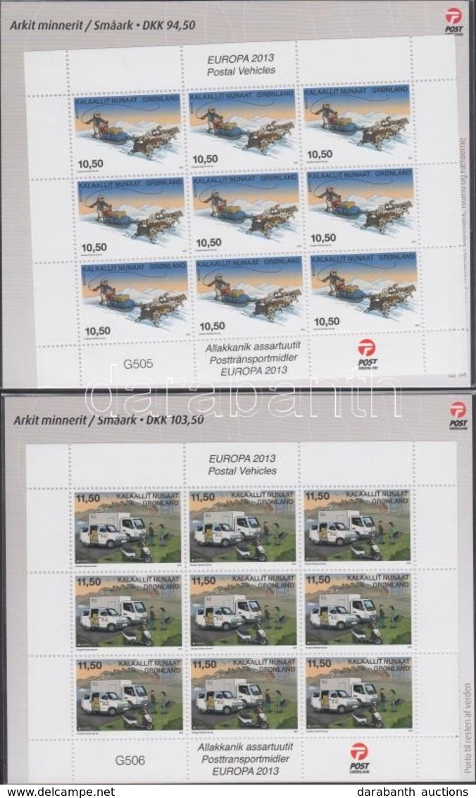 ** 2013 Europa CEPT Postai Járművek Kisívpár Mi 632C-633C - Autres & Non Classés
