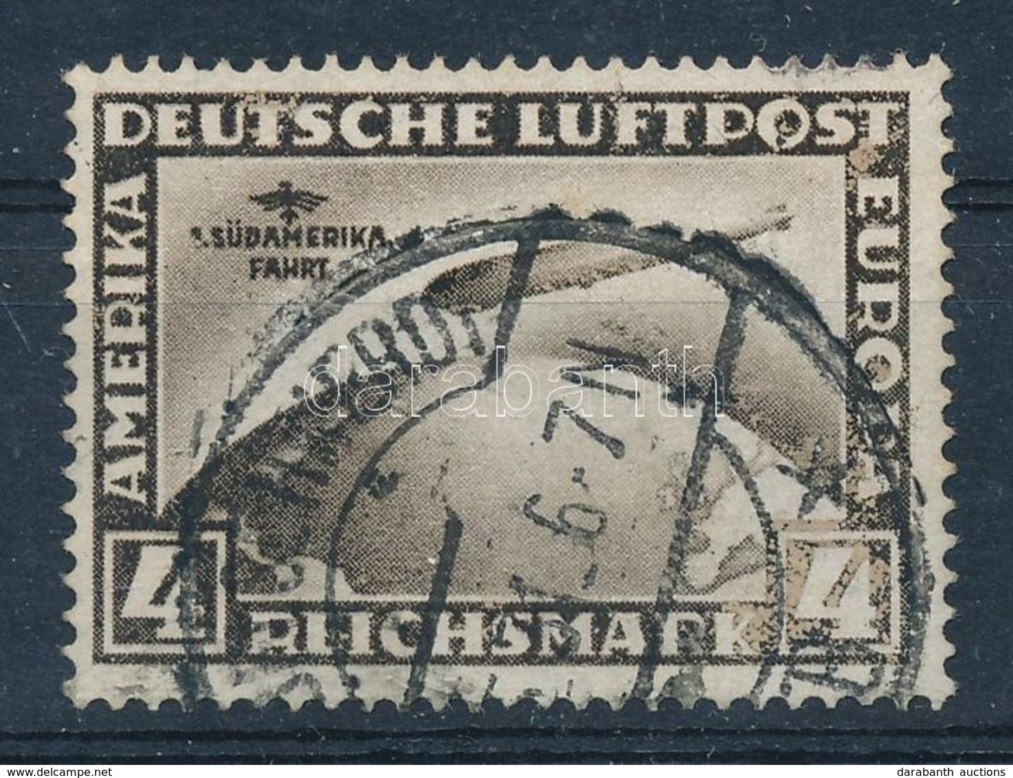 O 1930 Zeppelin Südamerikafahrt Mi 439 X (Mi EUR 400,-) (képoldalon Kopások) - Autres & Non Classés