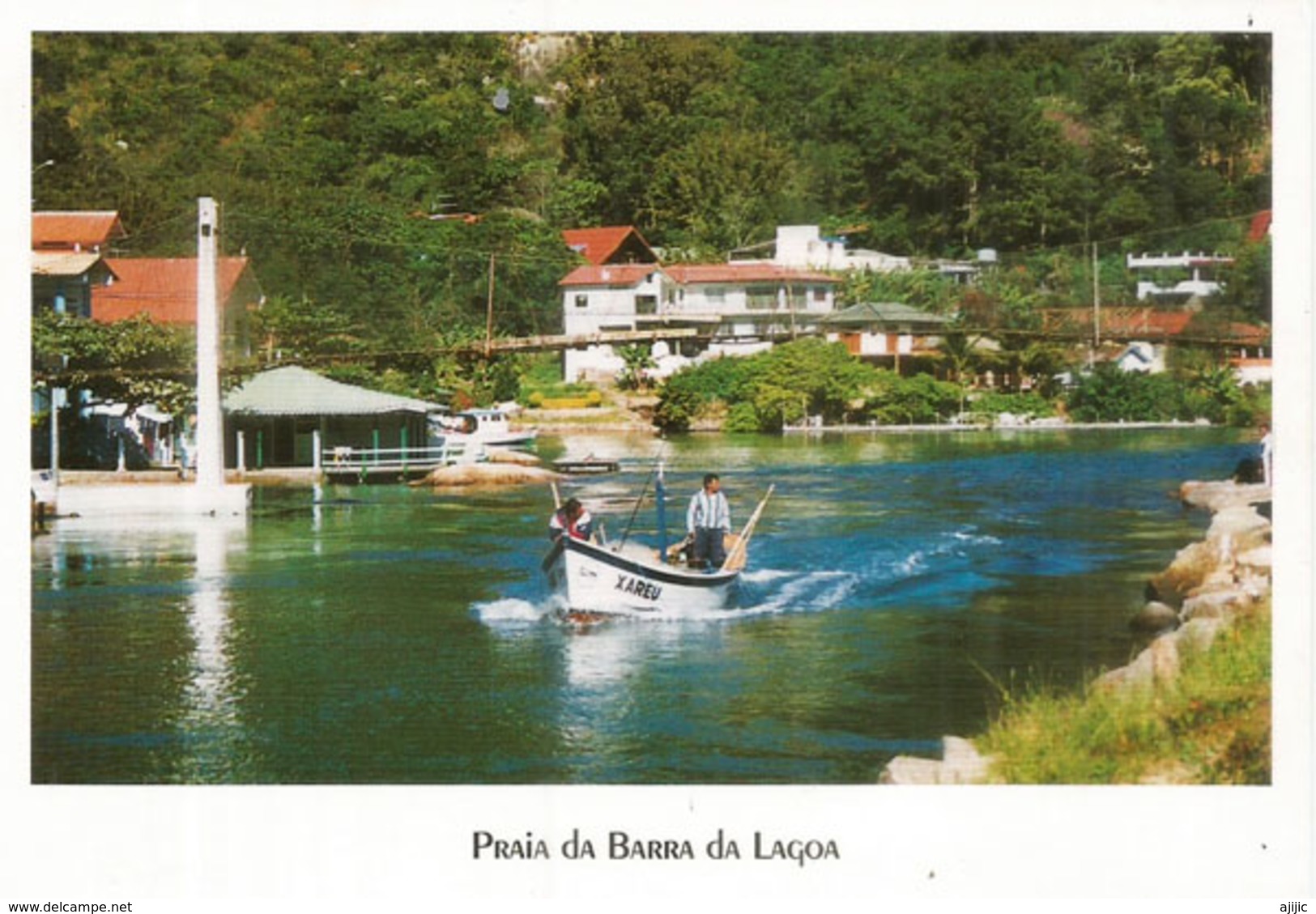 Praia Da Barra Da Lagoa Beach (Florianopolis), Carte Postale écrite Au Verso - Florianópolis