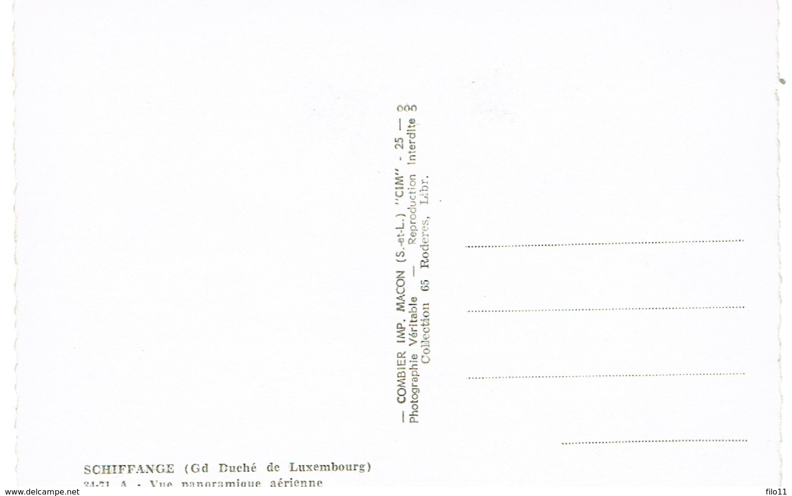 SCHIFFLANGE Vue Panoramique  Aérienne 34=71 A COMBIER IMP MACON. - Esch-sur-Alzette