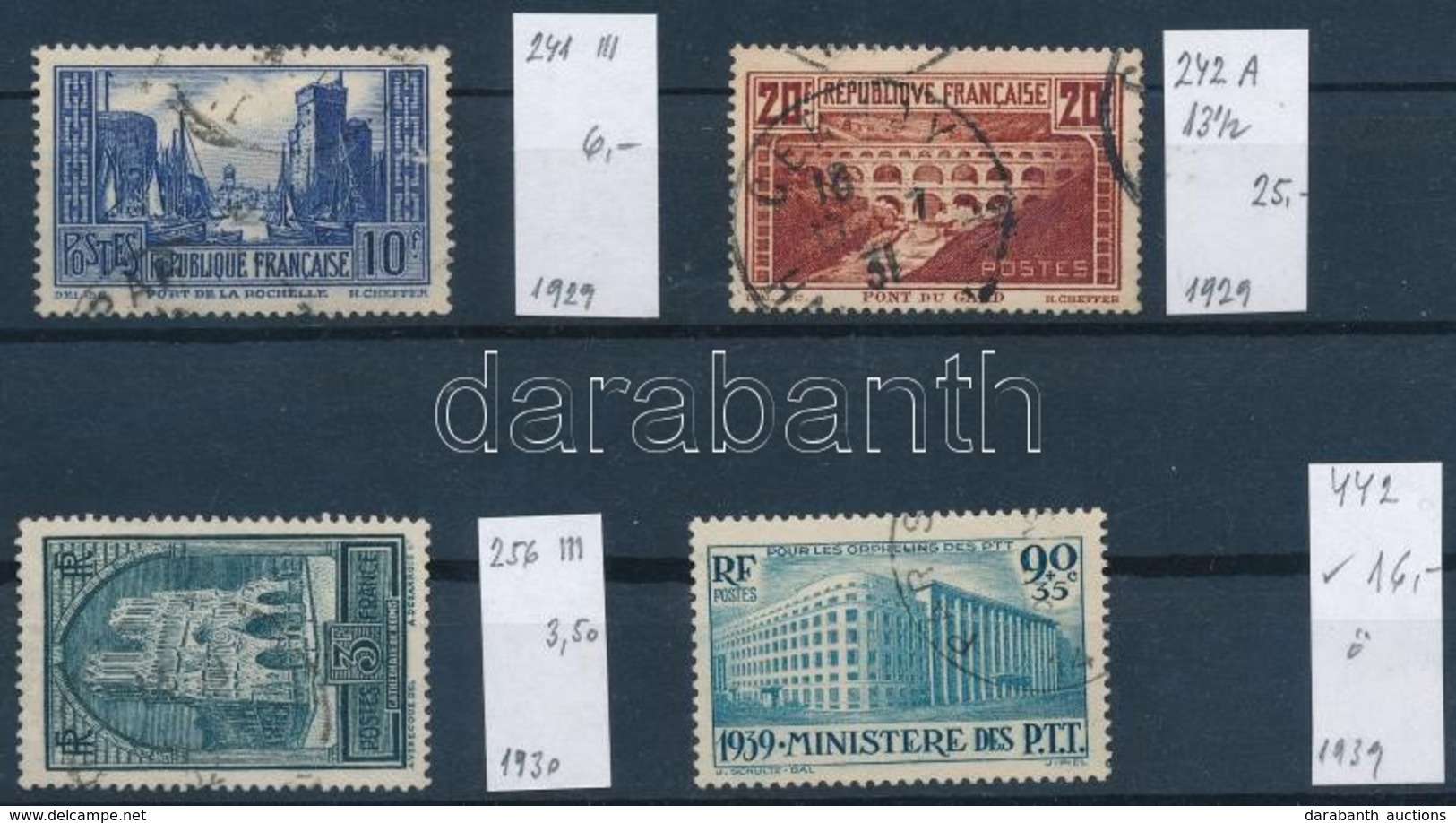 O 1929-1939 Mi 241 III, 242 A, 256 III, 442 (Mi EUR 50,50) - Autres & Non Classés