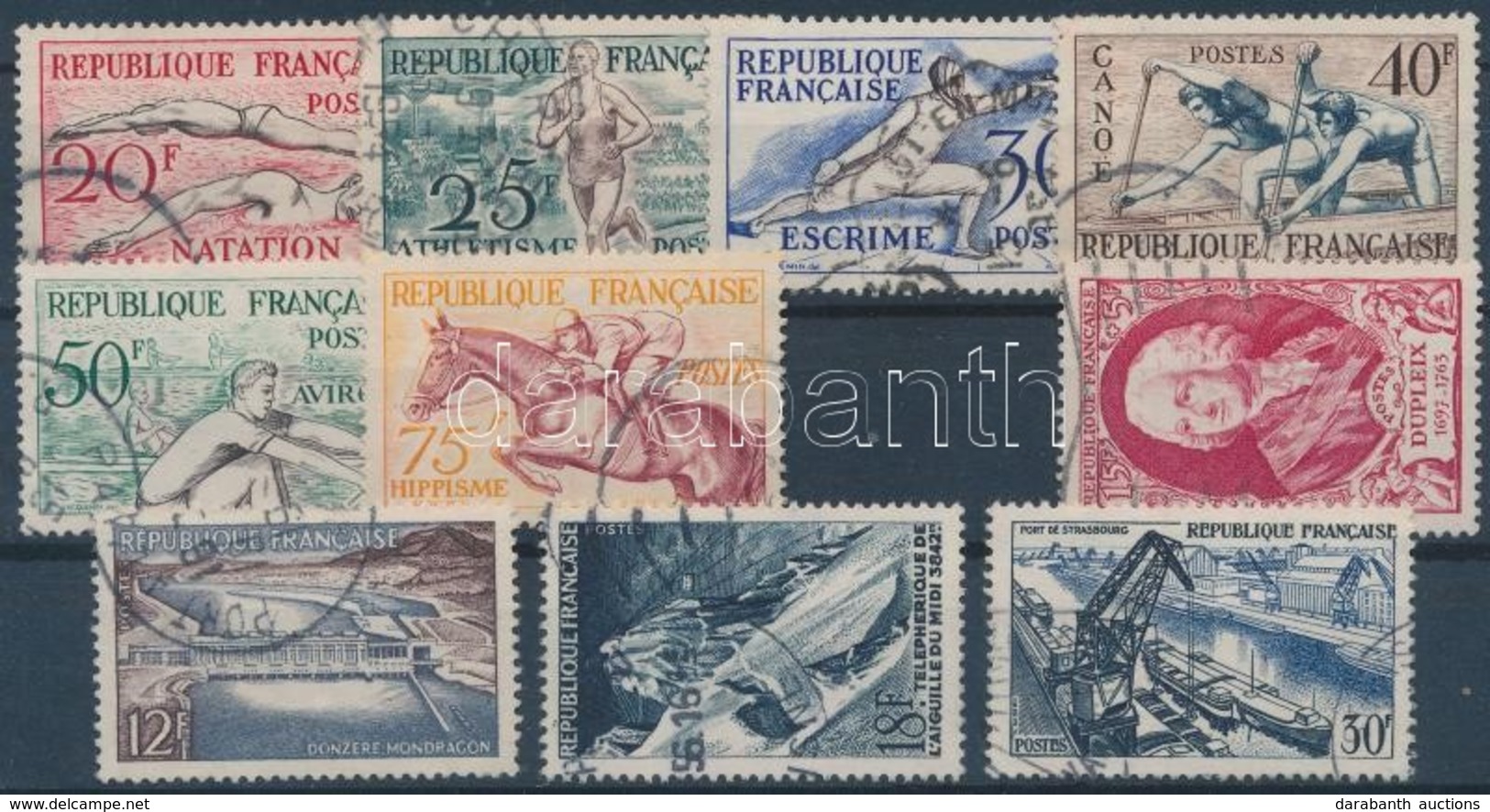 O 1949-1956 Mi 875, 978-983, 1106-1108  (Mi EUR 36.-) - Sonstige & Ohne Zuordnung