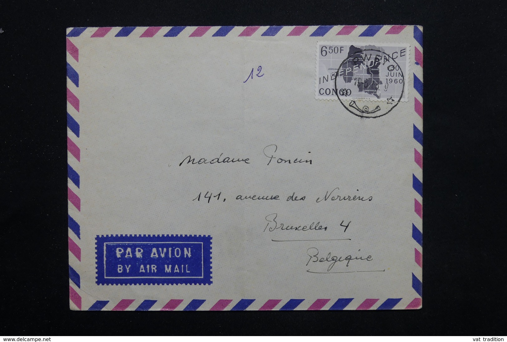 CONGO - Enveloppe De Pweto  Pour Bruxelles En 1963 , Affranchissement Plaisant - L 25108 - Other & Unclassified