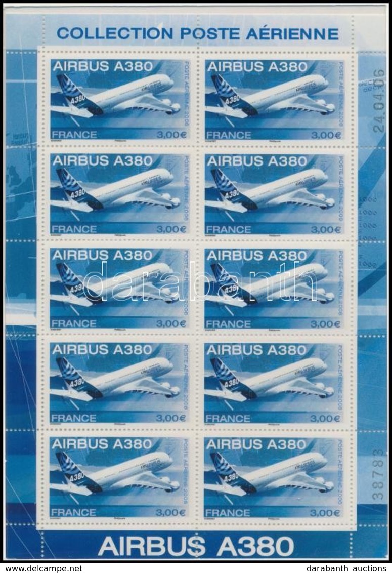 ** 2006 Airbus A380 Kisív Eredeti Dísz Csomagolásban,
Airbus A380 Mini Sheet In Original Decorative Holder
Mi 4110 - Autres & Non Classés