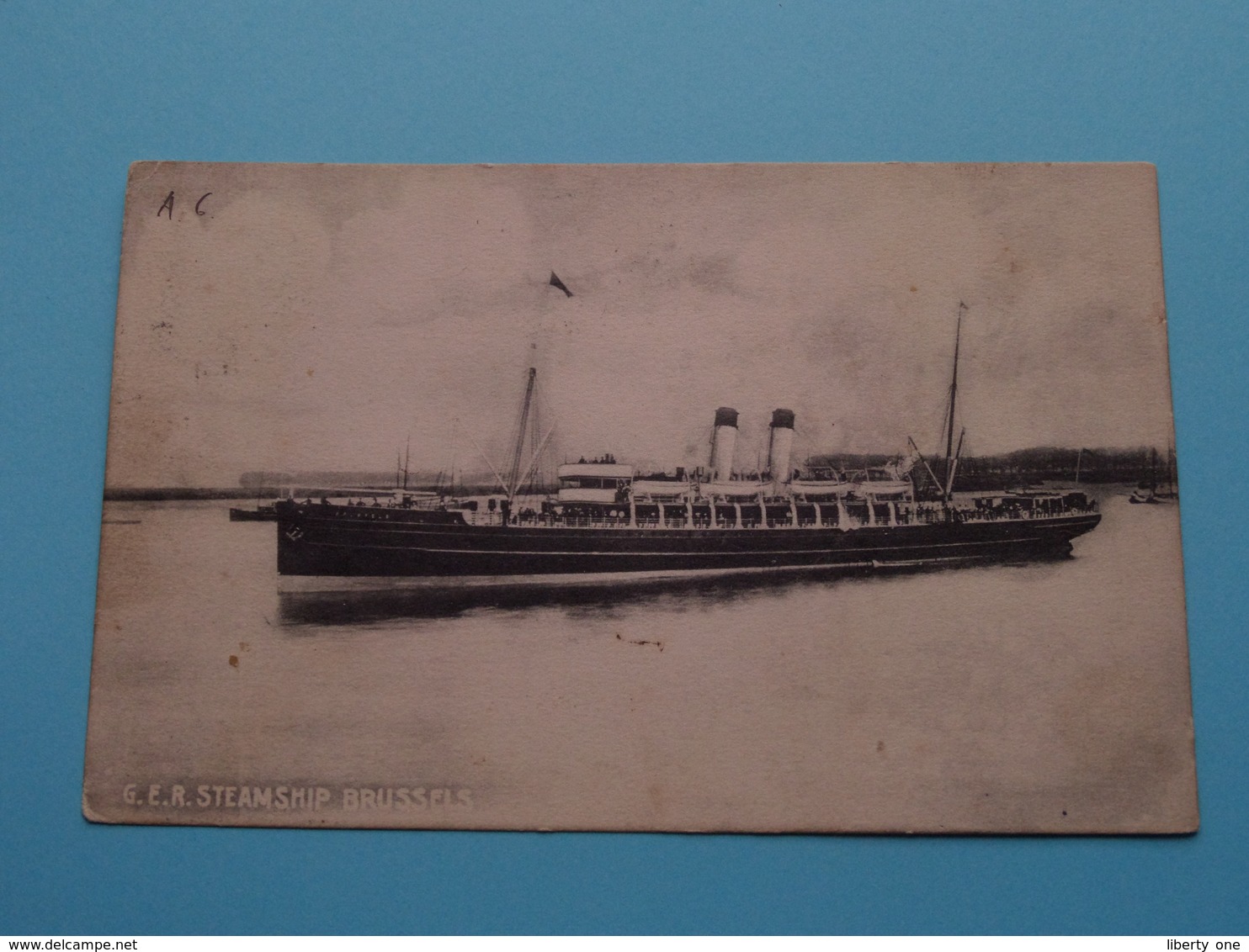 G.E.R. Steamship BRUSSELS () Anno 19?? ( Zie / See / Voir Photo ) ! - Paquebots