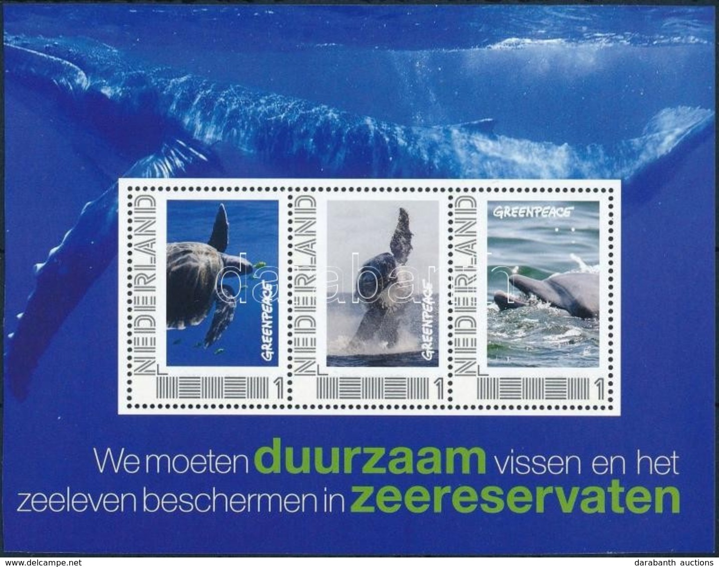 ** 2010 Megszemélyesített Bélyeg; Greenpeace - Tengeri állatok Bélyegfüzetlap Mi 2784 - Autres & Non Classés