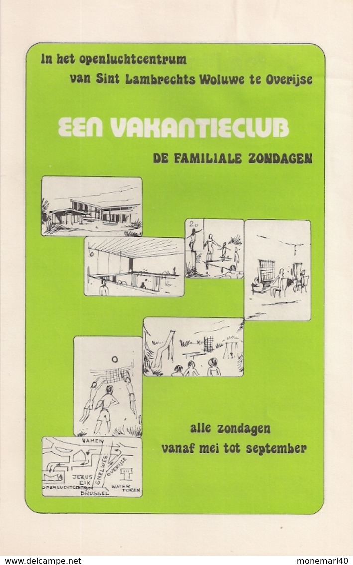 WOLUWE-SAINT-LAMBERT à OVERIJSE  (BELGIQUE) - AU CENTRE DE PLEIN AIR - UN CLUB DE VACANCES (LES DIMANCHES FAMILIAUX). - Diplômes & Bulletins Scolaires