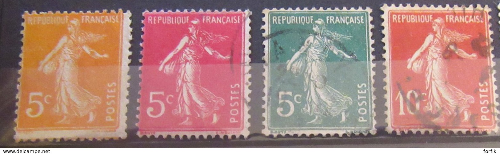 France - Collection De 46 Timbres Semeuse Dont Paires, Surchargés, Préobiltérés - Neufs* Ou Oblitérés - Pour étude - Collections