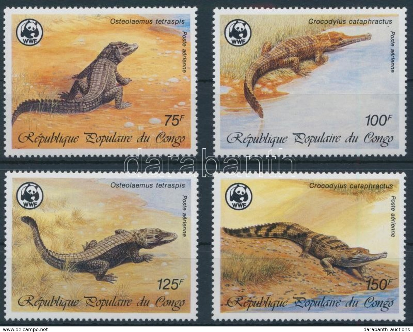 ** 1987 WWF: Krokodil Sor,
WWF: Crocodile Set
Mi 1063-1066 - Autres & Non Classés