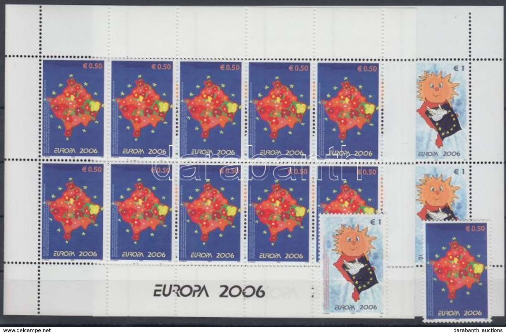 ** 2006 Europa CEPT: Integráció Sor + Kisívpár Mi 43-44 - Autres & Non Classés