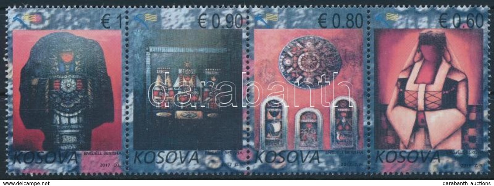 ** 2017 Művészet Sor 4-es Csíkban,
Art Set
Mi 387-390 - Otros & Sin Clasificación