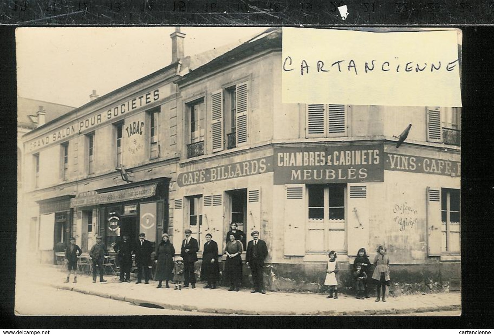 BOBIGNY - Carte Photo - Ancienne Rue Lde La République Jouxte L'église - Bobigny