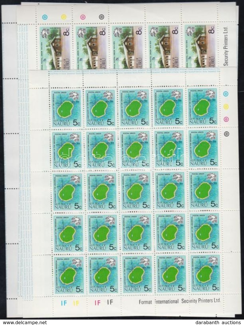 ** 1974 100 éves Az UPU Sor 25-ös Teljes ívekben Mi 111 A-114 A - Otros & Sin Clasificación