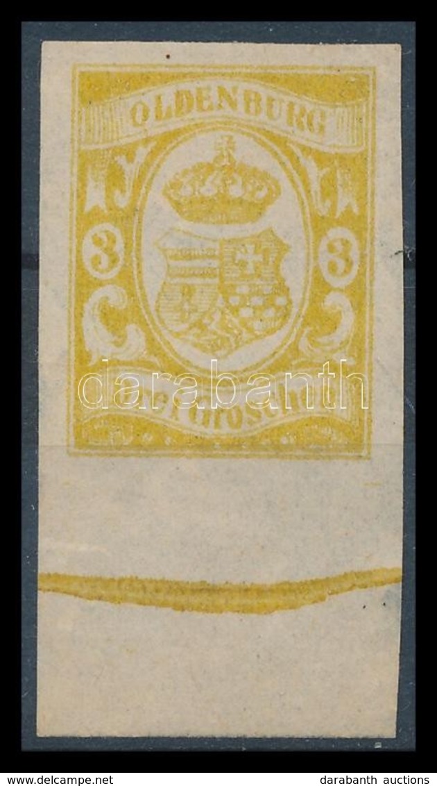 * 1861 Mi 14 ívszéli, Betapadás (Mi EUR 550,-) - Otros & Sin Clasificación