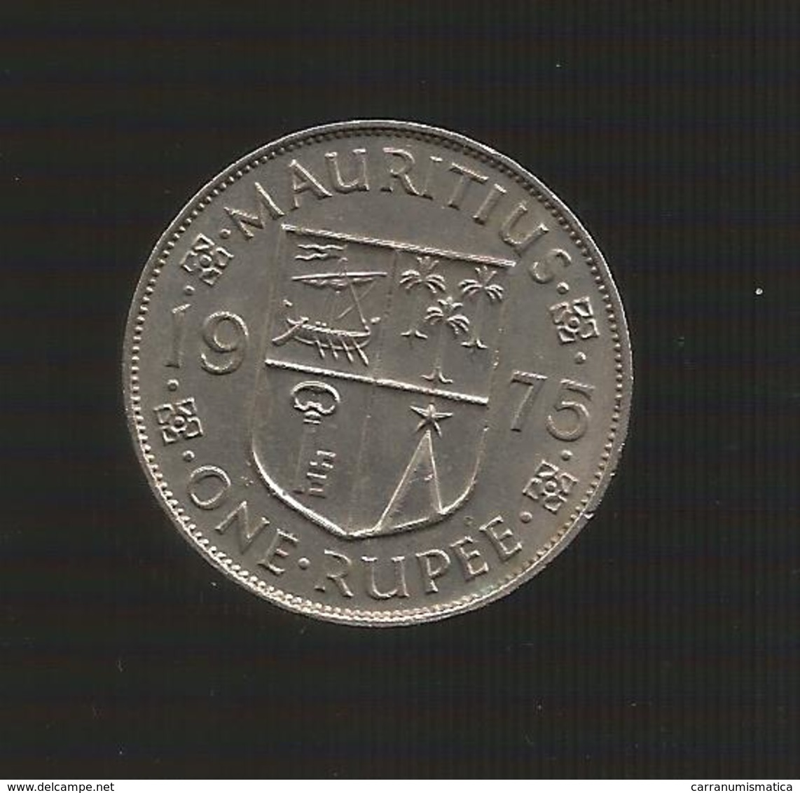 MAURITIUS - ONE RUPEE (1975) Queen Elizabeth II - Mauritius