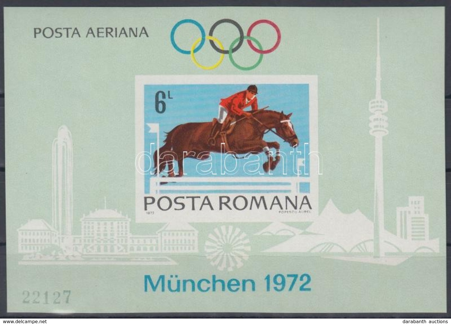 ** 1972 Müncheni Nyári Olimpia Blokk Mi 94 - Otros & Sin Clasificación