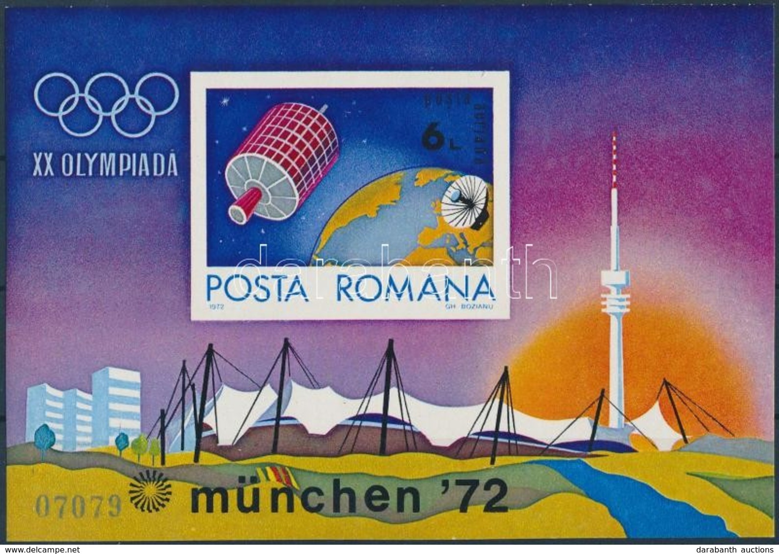 ** 1972 Nyári Olimpia, München Sor Mi 3035-3040 + Blokkpár 97-98 - Autres & Non Classés