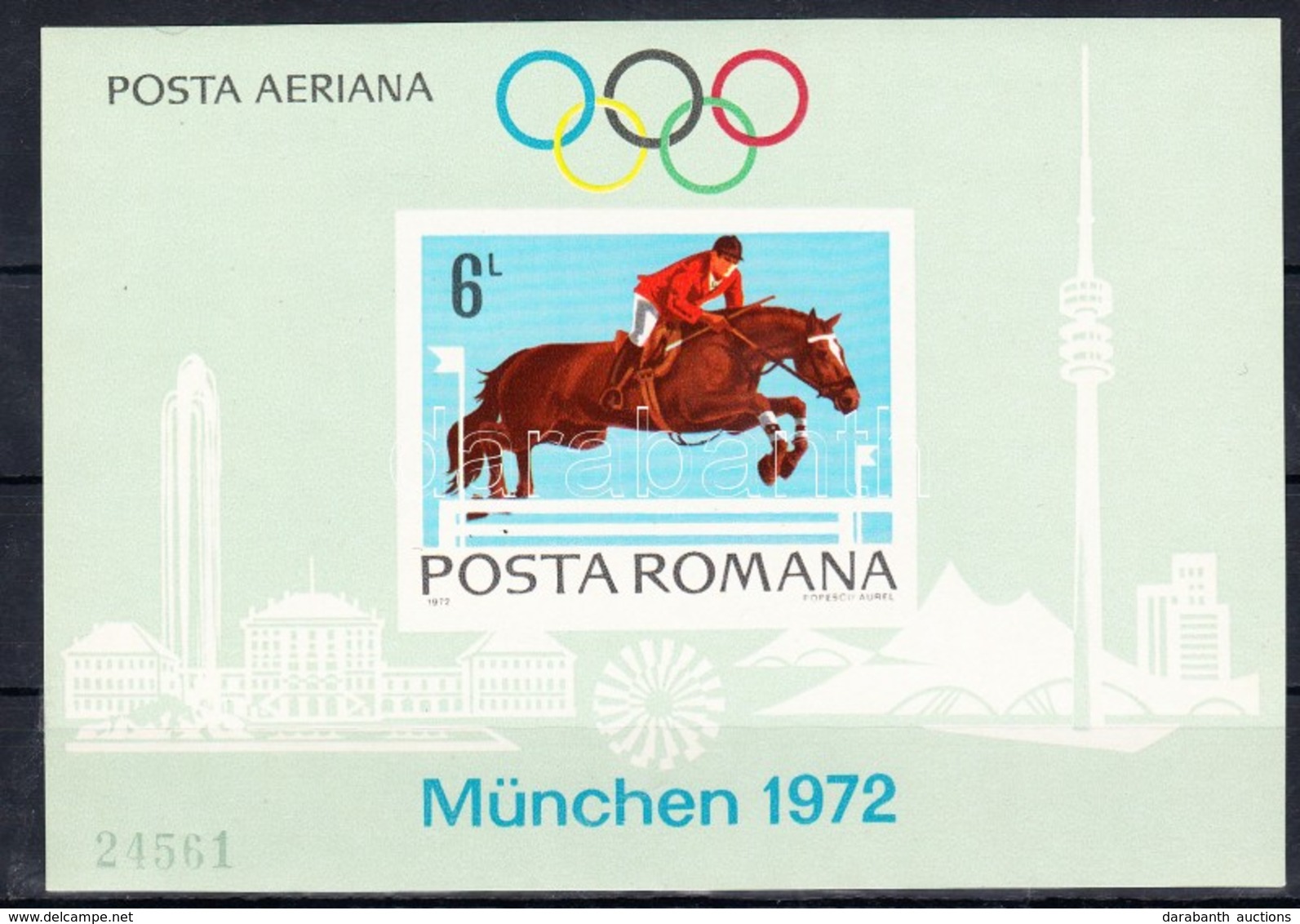 ** 1972 Nyári Olimpiai Játékok, München (I.) Blokk Mi 94 - Otros & Sin Clasificación