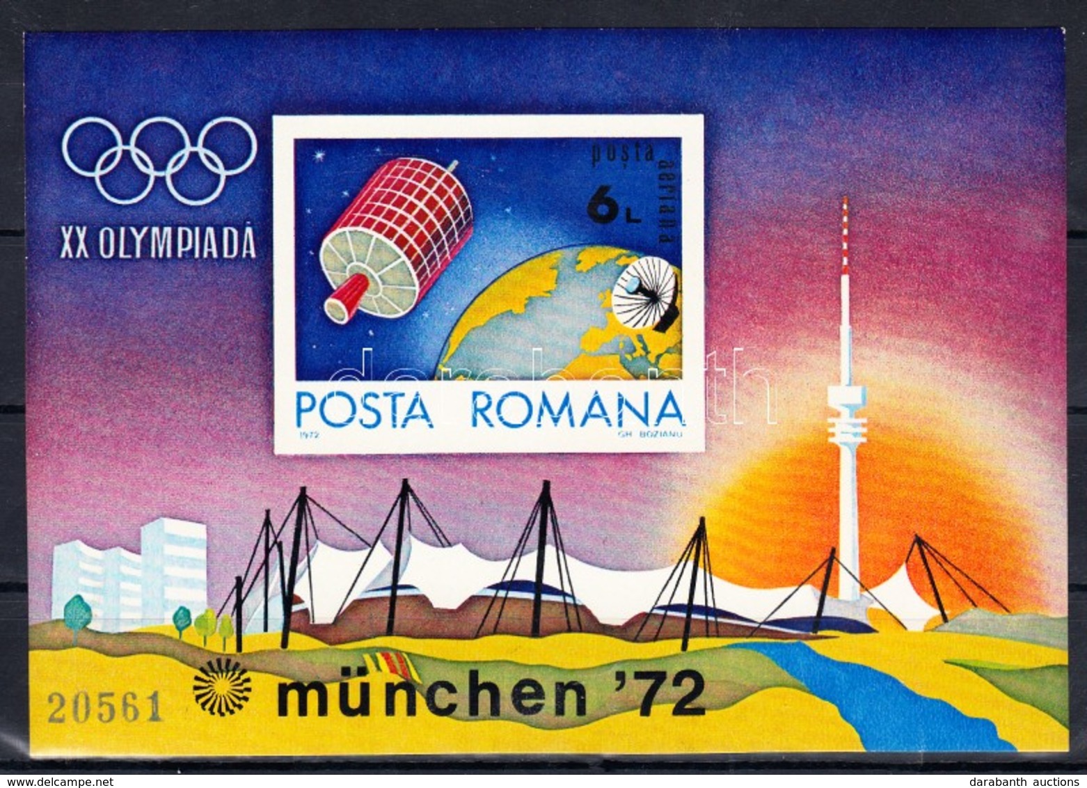 ** 1972 Nyári Olimpiai Játékok, München (II.) Blokk Mi 98 - Otros & Sin Clasificación
