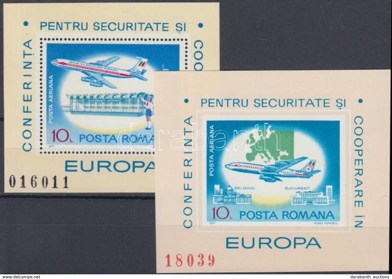 ** 1977 Európai Bizottsági Konferencia Blokk Mi 143-144 + Blokkok 2 Klf FDC-n - Autres & Non Classés