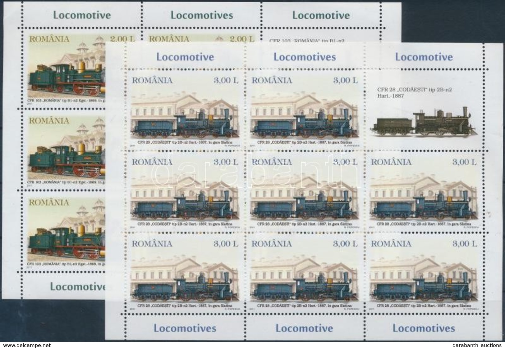 ** 2011 Gőzmozdonyok Kisív Sor Mi 6551-6554 - Otros & Sin Clasificación